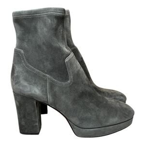 Joie Lewis Platform Bootie Gravel Gray Size 8